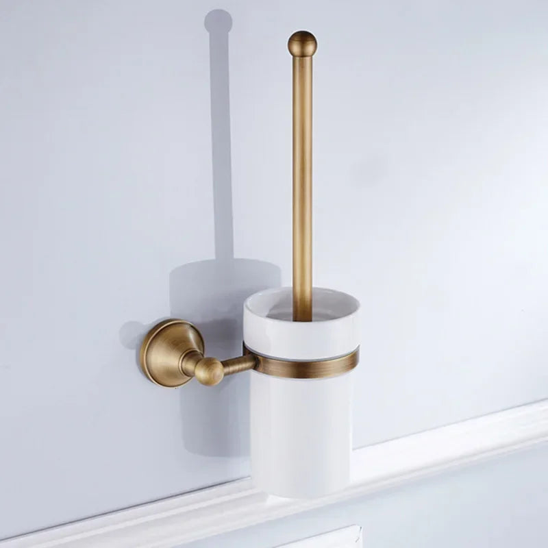Ensemble d'Accessoires de Salle de Bain Bronze Antique Ouvragé
