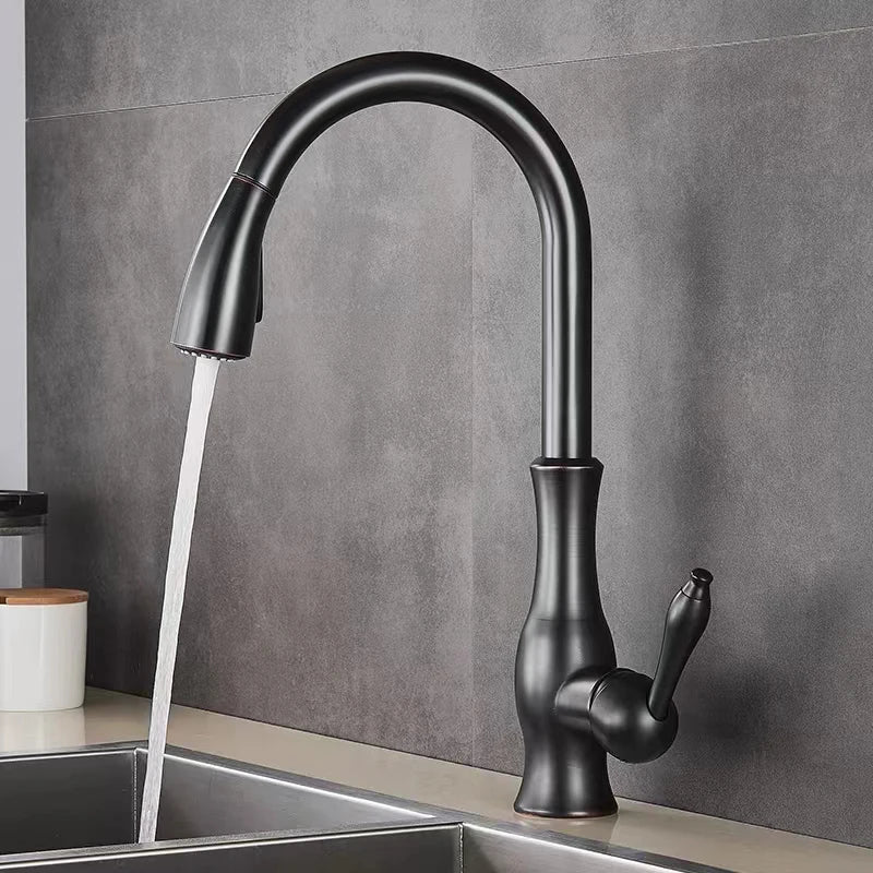 Mitigeur de Cuisine Extractible 2 Modes de Jet Pivotant