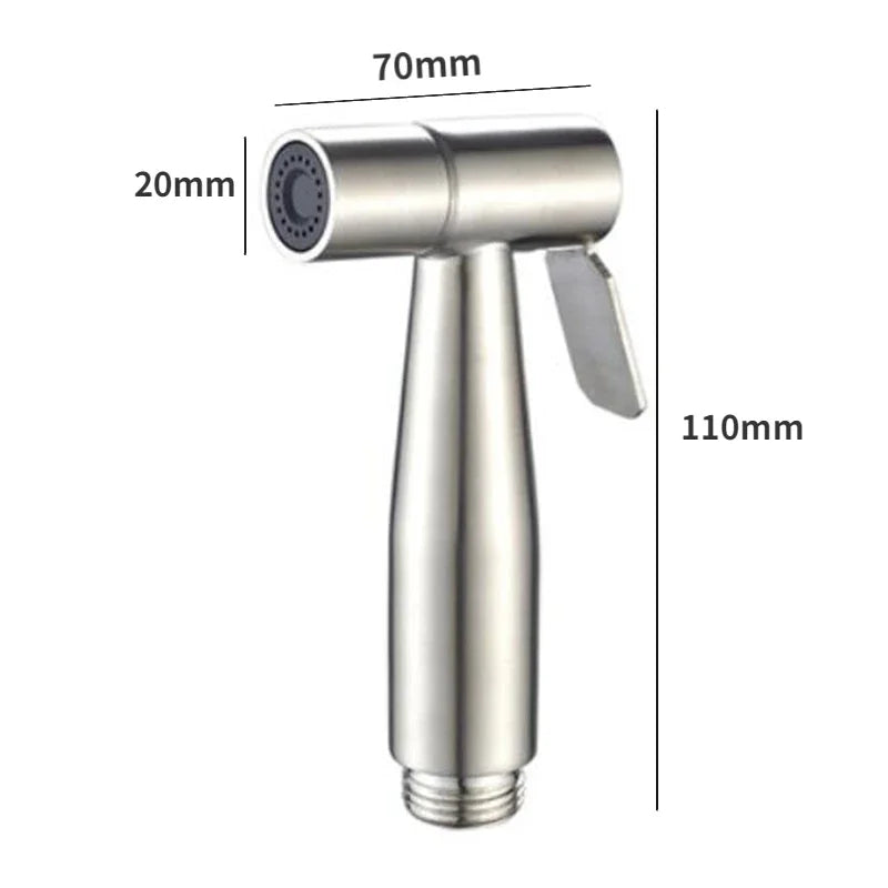 Douchette WC Pistolet Portable Inox et Cuivre