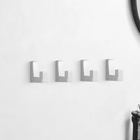 Patère Salle de Bain Chromée Murale Design, Unité ou Lot de 5