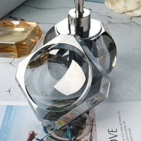 Accessoires Salle de Bain en Verre Cristal à la Pièce, 19 Articles