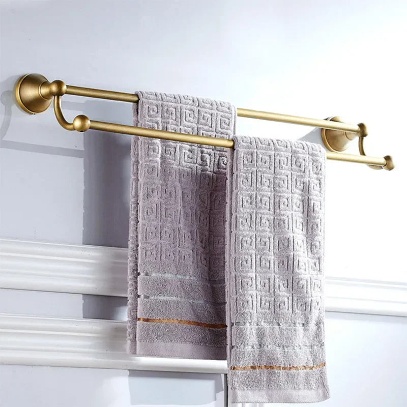 Ensemble d'Accessoires de Salle de Bain Bronze Antique Ouvragé