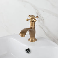 Robinet Lave-Main Eau Froide en Laiton, Antique ou Noir