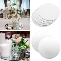 Plateau Miroir Rond Acrylique 20 cm pour Bougies et Centre de Table