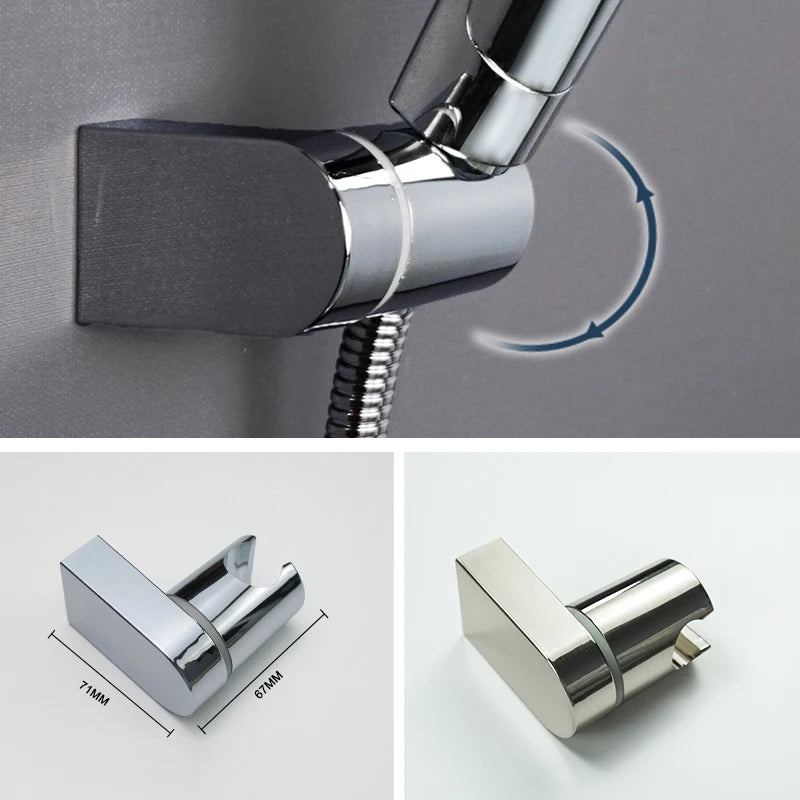 Support de Douche à Main Fixe ou Réglable en ABS