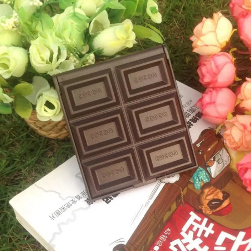 Miroir de Poche Tablette de Chocolat Pliable 8,8 x 7,7 cm