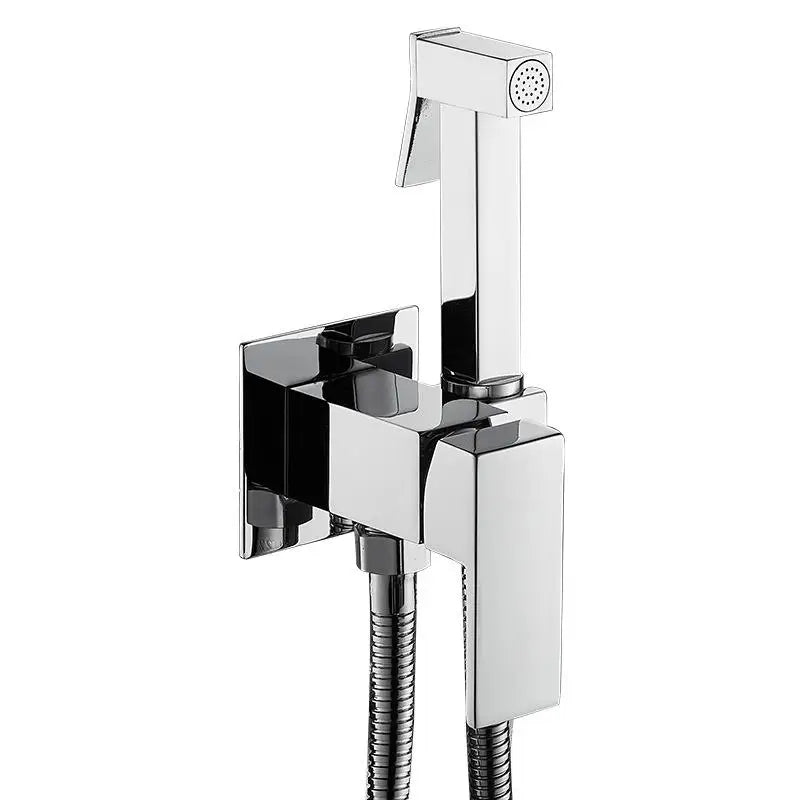 Douchette WC Mitigeur Encastrable Eau Chaude et Froide, Rond ou Carré
