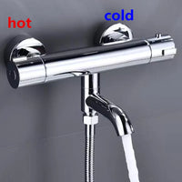 Mitigeur de Douche Thermostatique Mural avec Bec Verseur