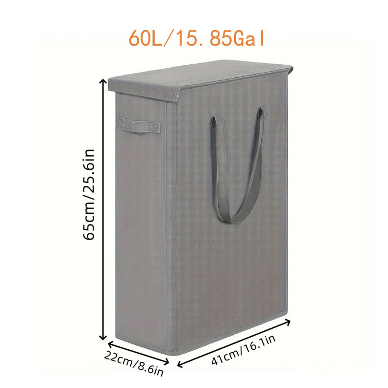 Panier à Linge sur Roulettes Couvercle 42 à 85 L