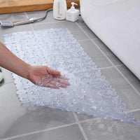 Tapis de Baignoire Galets Antidérapant à Ventouses 70 x 36 ou 88 x 40 cm