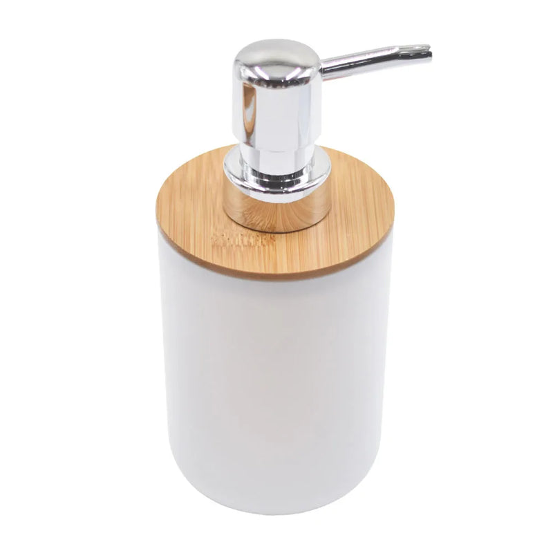 Accessoires Salle de Bain Bambou à la Pièce, 6 Articles, 3 Coloris
