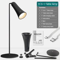 Lampe de Table LED Rechargeable USB à la Pièce, 3 Modèles