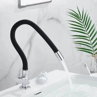 Robinet de Cuisine Flexible Eau Froide en Silicone, Pivotant 360°, 3 Coloris