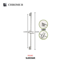 Barre de Douche Coulissante Ronde ou Carrée Réglable
