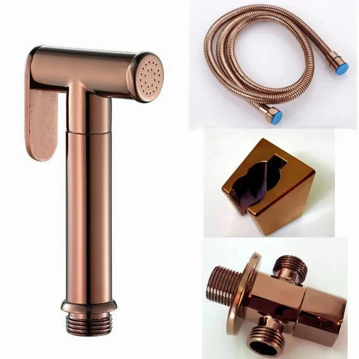Douchette WC Shattaf Inox Or Rose Brillant