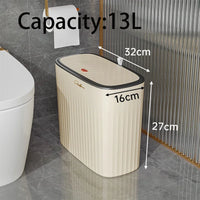 Poubelle Salle de Bain Étroite à Pression, 8 L ou 13 L