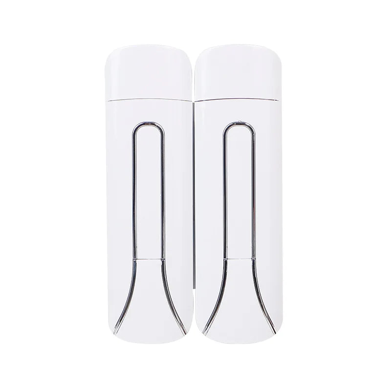 Distributeur de Savon Mural 400 ml, 1 ou 2 Têtes, Noir Blanc Argent
