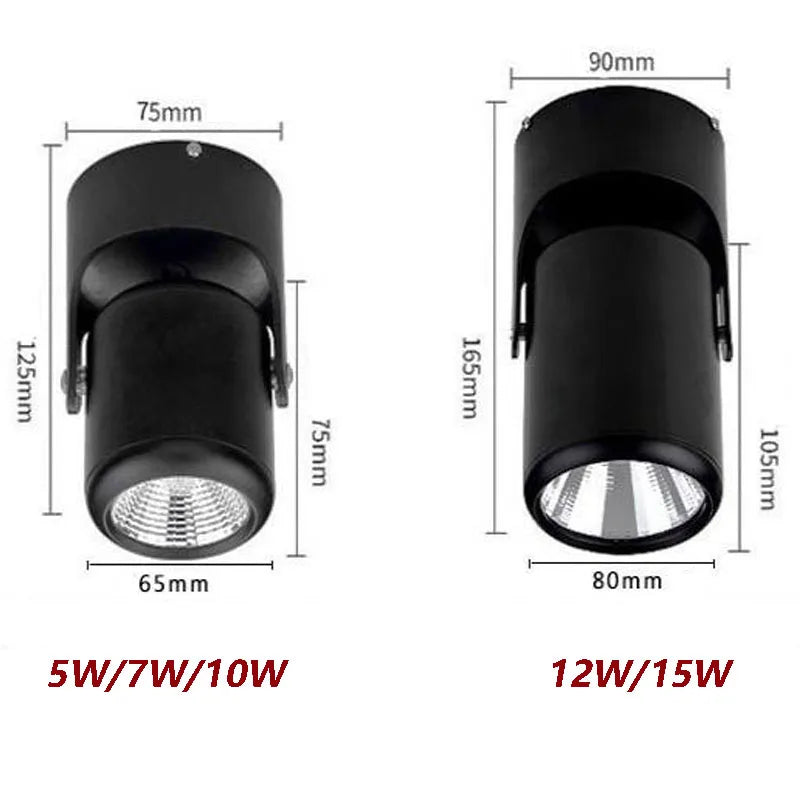 Spot LED Cuisine Macaron en Saillie Orientable, 7 Coloris, 5 à 15 W