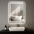 Miroir LED de Vanité Anti-Buée Mural 50 x 70 cm