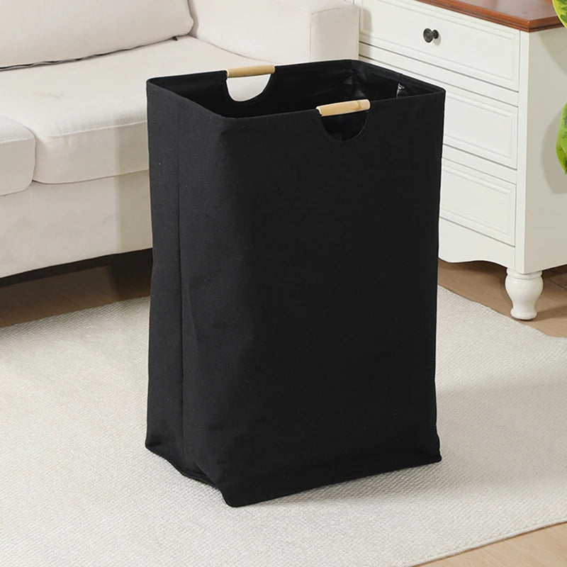 Panier à Linge Pliable en Lin avec Poignées 3 Tailles