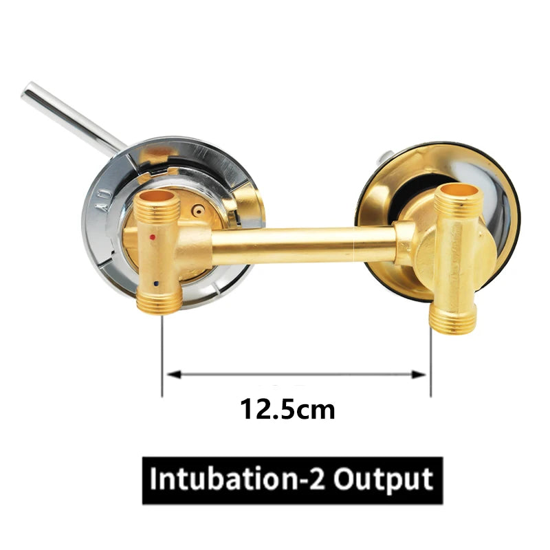 Mitigeur Douche Laiton 2 à 5 Sorties Entraxe 10 ou 12,5 cm