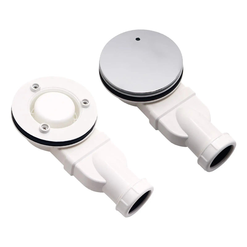 Bonde de Douche Extra Plate Sortie Latérale 90 mm Blanc