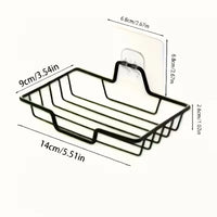 Porte-Savon Mural Inox Sans Perçage avec Drainage, 1 à 3 Pièces