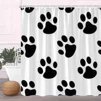 Rideau de Douche en Tissu Polyester, 28 Motifs au Choix, 90 à 240 cm