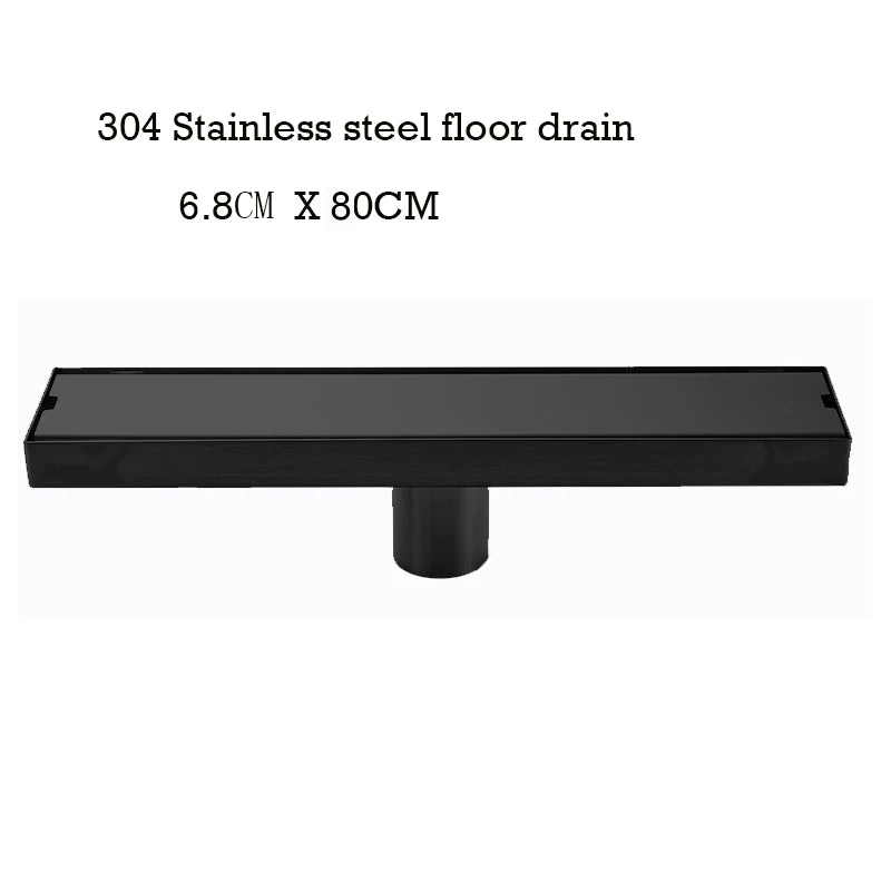 Caniveau de Douche Inox 304 Anti-Odeur, 20 à 100 cm