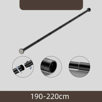 Barre de Douche Télescopique Inox, Noir ou Blanc, 70 à 280 cm