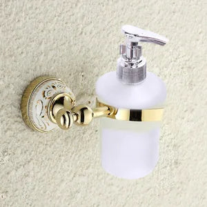 Ensemble d'Accessoires Salle de Bain Céramique Chromé