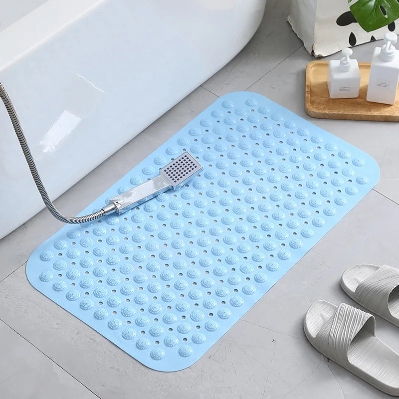 Tapis de Douche Ovale Ventouses Masse-Pieds 35 x 70 cm