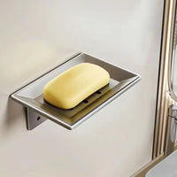 Porte-Savon Mural Aluminium à Panneau Ajouré 13,5 x 9,4 cm