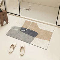 Tapis de Bain Diatomite Absorbant Antidérapant, 9 Modèles, Jusqu'à 160 x 230 cm