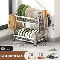 Égouttoir à Vaisselle Inox 2 ou 3 Niveaux, 33 à 53 cm