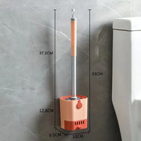 Brosse WC avec Support Ventilé à Tiroir Amovible, 53 cm