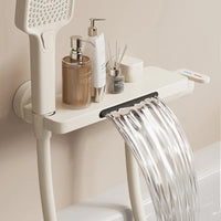Robinet de Baignoire Cascade avec Douchette Gris Anthracite