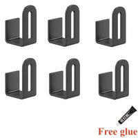 Range-Couvercle Mural Inox 304 Adhésif, 2 à 6 Supports, 3 Finitions