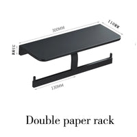 Accessoires Salle de Bain Aluminium Noir Mat à la Pièce, 19 Articles