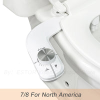Bidet Toilette Non Électrique Double Buse Autonettoyante Eau Froide