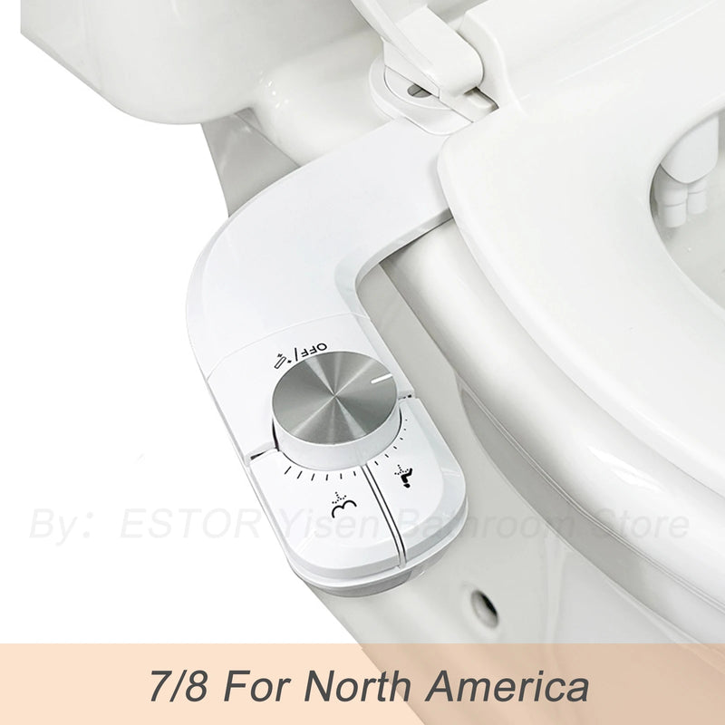Bidet Toilette Non Électrique Double Buse Autonettoyante Eau Froide