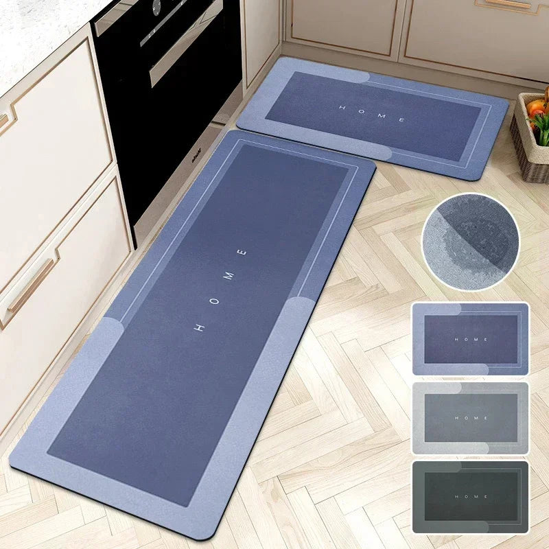 Tapis de Cuisine Diatomite Antidérapant Long Absorbant 40 à 160 cm
