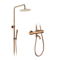 Colonne de Douche Thermostatique Ronde avec Bec de Baignoire, 6 Finitions