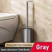 Brosse WC Murale et sur Pied en Aluminium