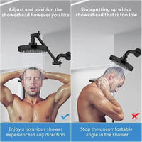 Bras de Douche Réglable Laiton, Double Articulation 28 cm