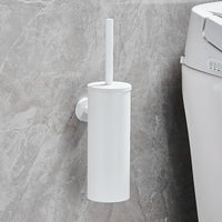 Brosse WC Inox avec Support Cylindrique, Murale ou à Poser, 7 Finitions