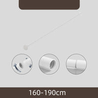 Barre de Douche Télescopique Inox, Noir ou Blanc, 70 à 280 cm