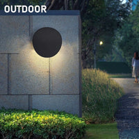 Applique Murale LED Disque ou Galet, Aluminium, Noire ou Blanche, 7 W