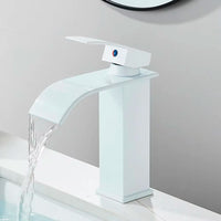 Mitigeur Lavabo Cascade Monotrou Inox 304, 7 Finitions, Modèle Bas ou Haut