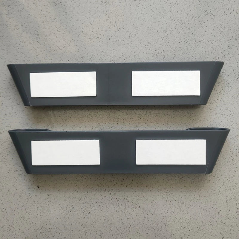 Range-Couvercle Auto-Adhésif Mural, 4 Supports Longs ou Paire à Bouton Doré